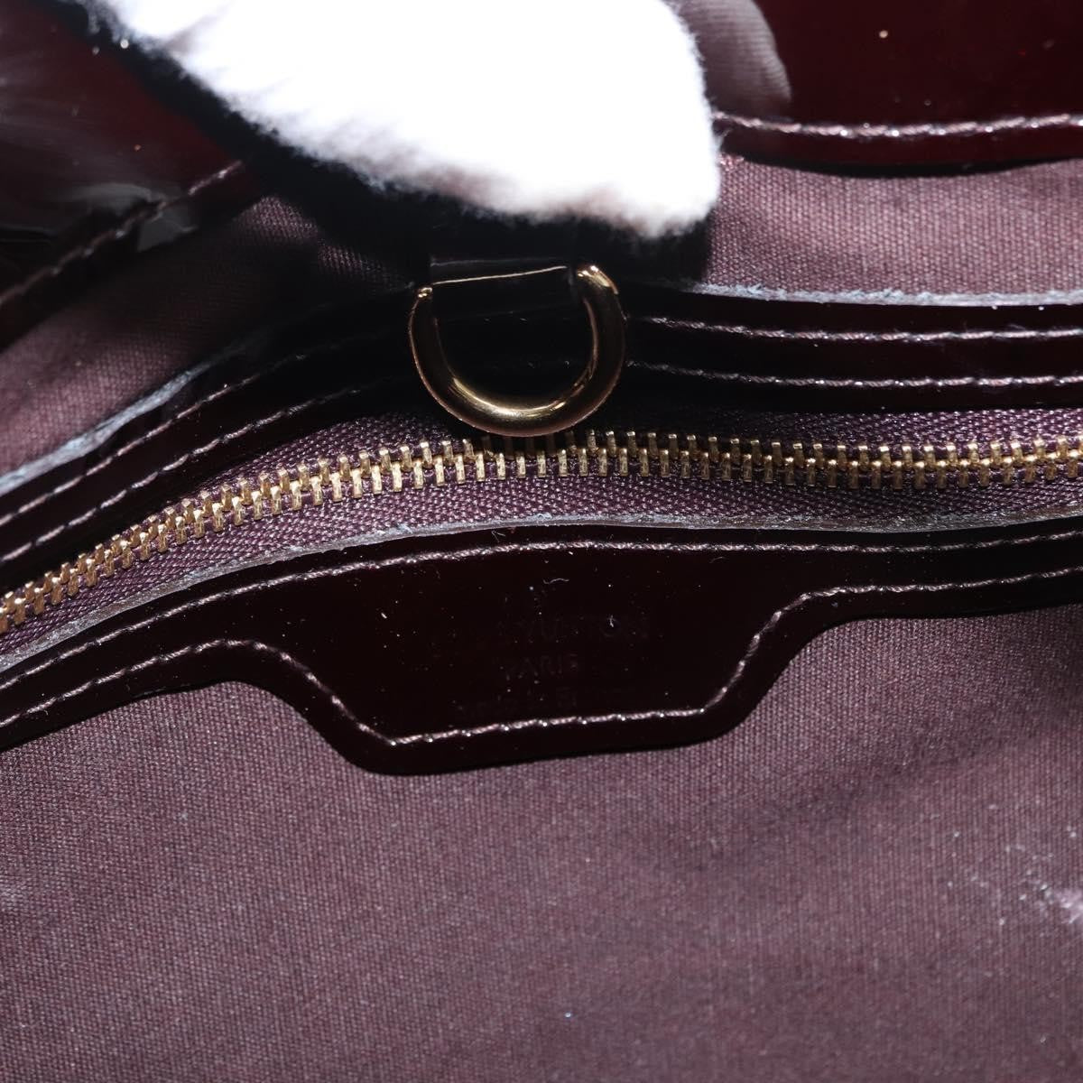 Louis Vuitton Wilshire Handbag Monogram Vernis, PURPLE, PATENT_LEATHER, Tote bag