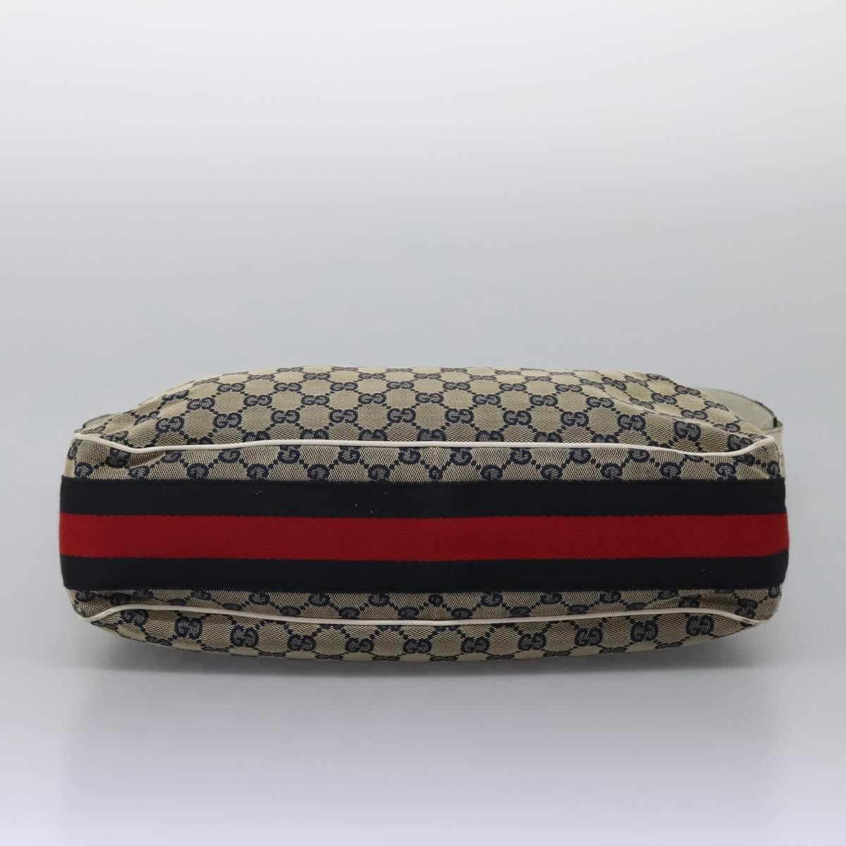 Gucci Heritage Web Hobo GG Canvas, NAVY, CANVAS, Shoulder bag