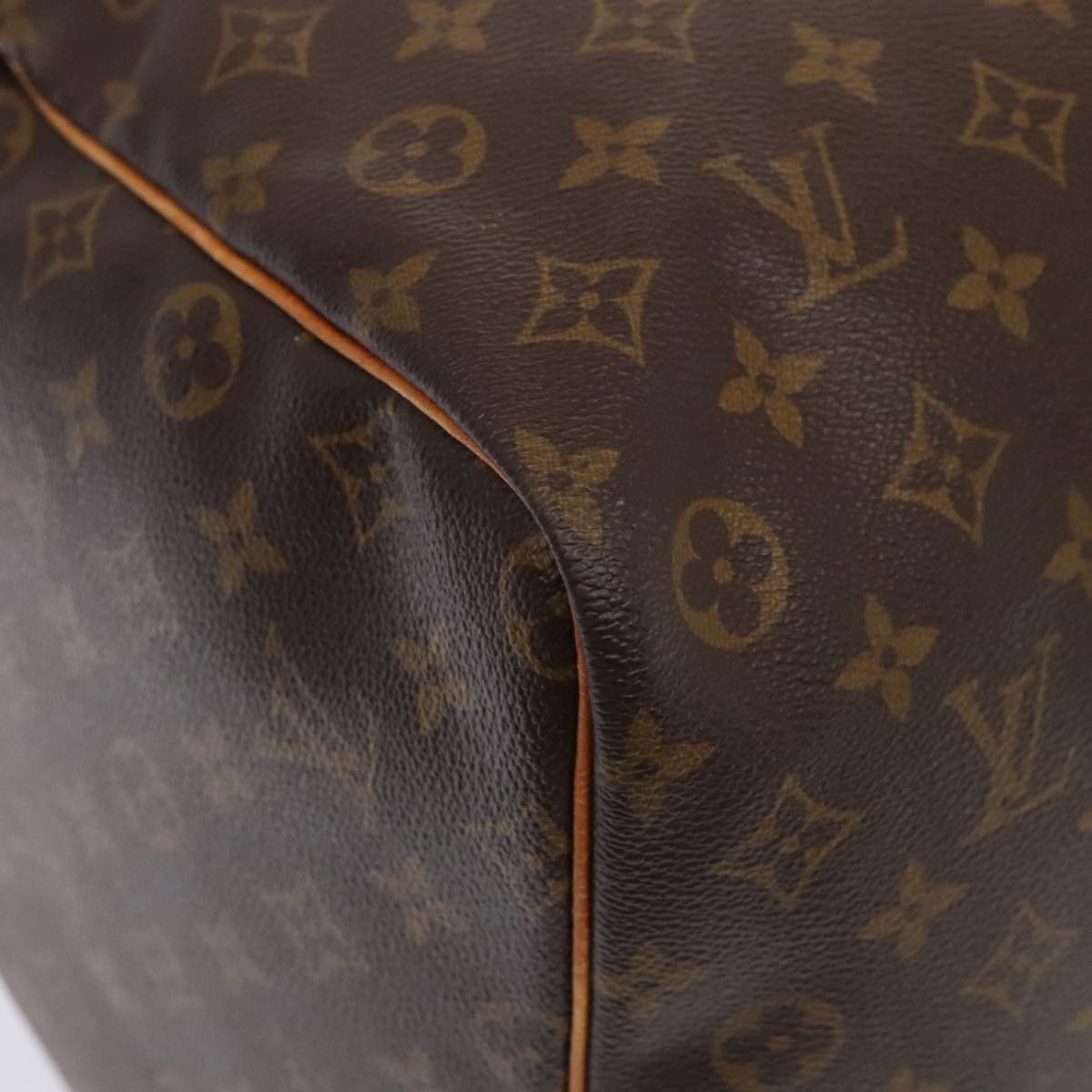 Louis Vuitton Keepall Bag Monogram Canvas, BROWN, CANVAS, Travel bag