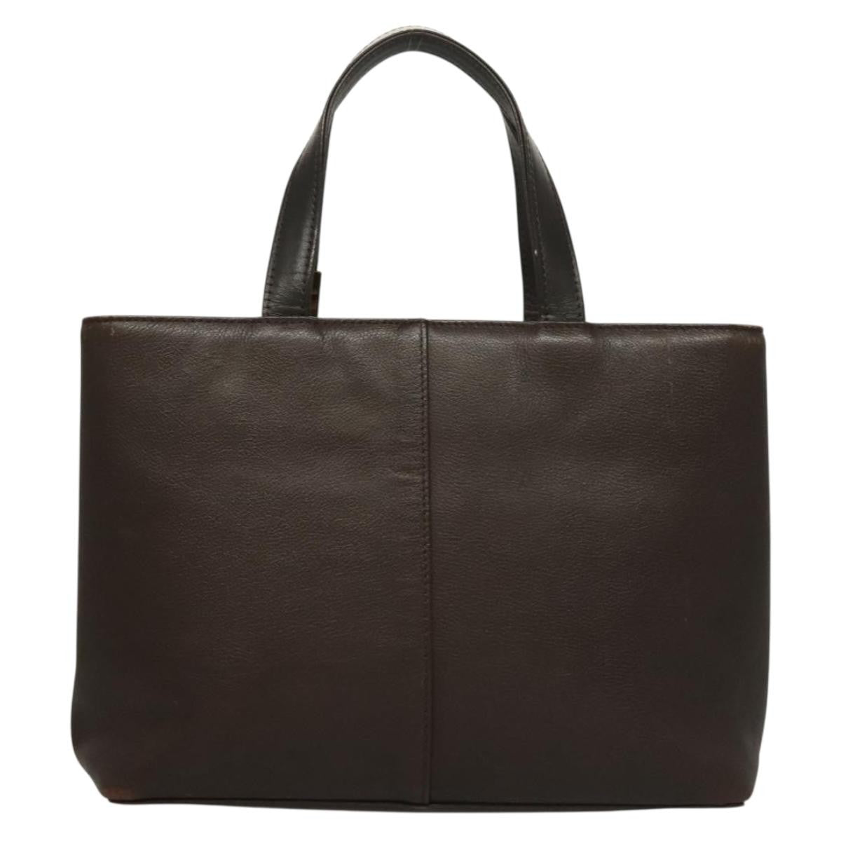 Burberry Vintage Handbag Leather, BROWN, LEATHER, Handbag