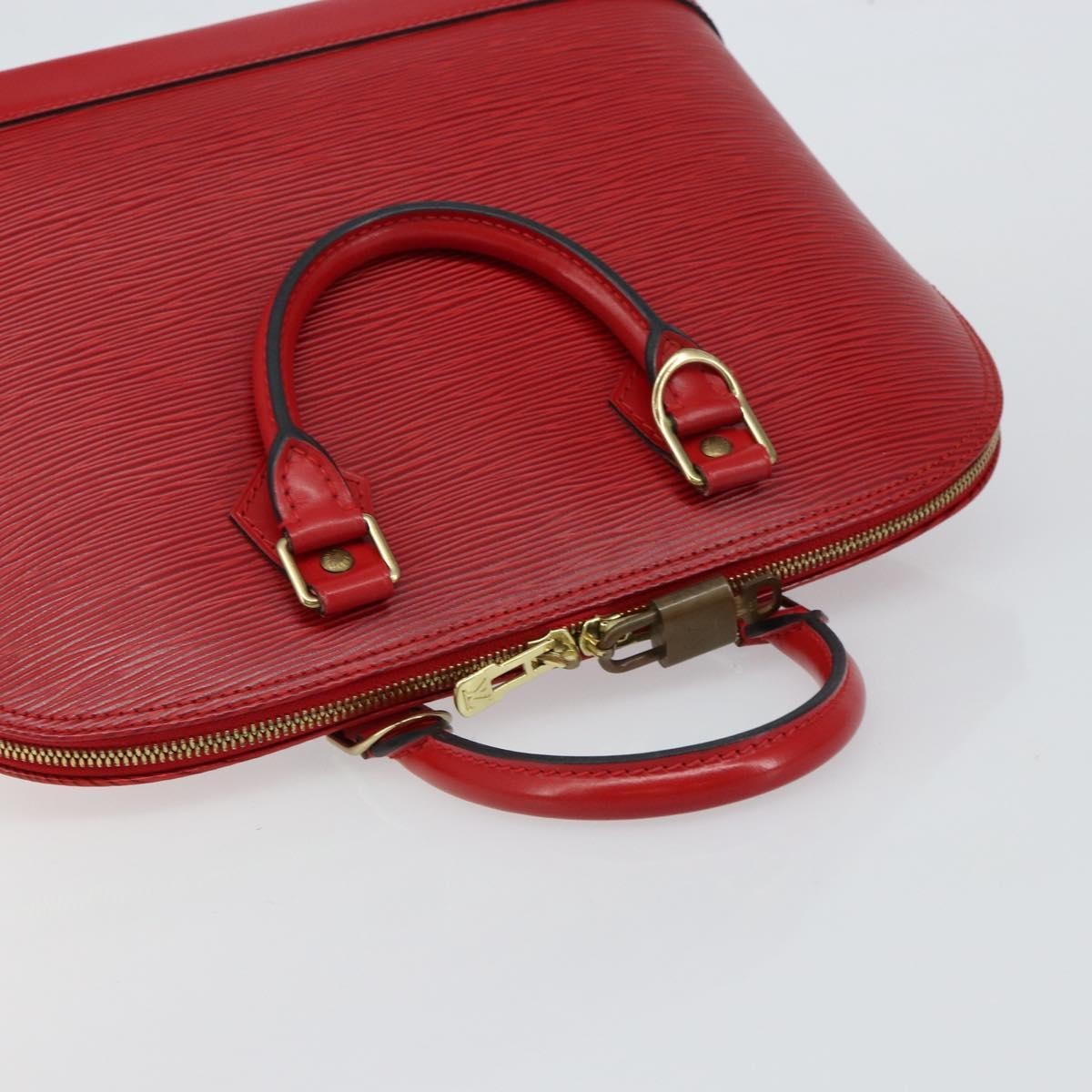 Louis Vuitton Alma Handbag Epi Leather, RED, LEATHER, Handbag