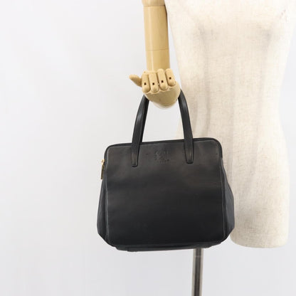 Loewe Vintage Handbag Leather, BLACK, LEATHER, Handbag