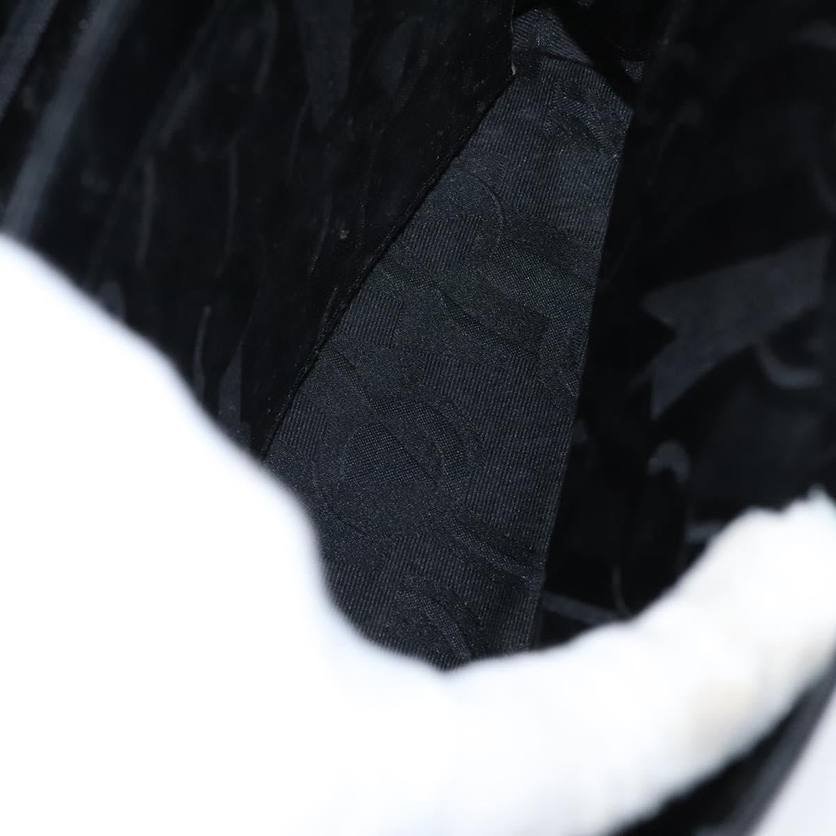 Salvatore Ferragamo Gancini Convertible Top Handle Bag Leather, BLACK, LEATHER, Handbag