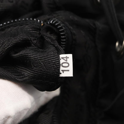 Prada Double Front Pocket Backpack Tessuto, BLACK, NYLON, Backpack