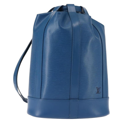 Louis Vuitton Randonnee Backpack Epi Leather, BLUE, LEATHER, Backpack