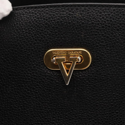 Valentino Garavani Vintage shoulder bag Leather, BLACK, LEATHER, Shoulder bag