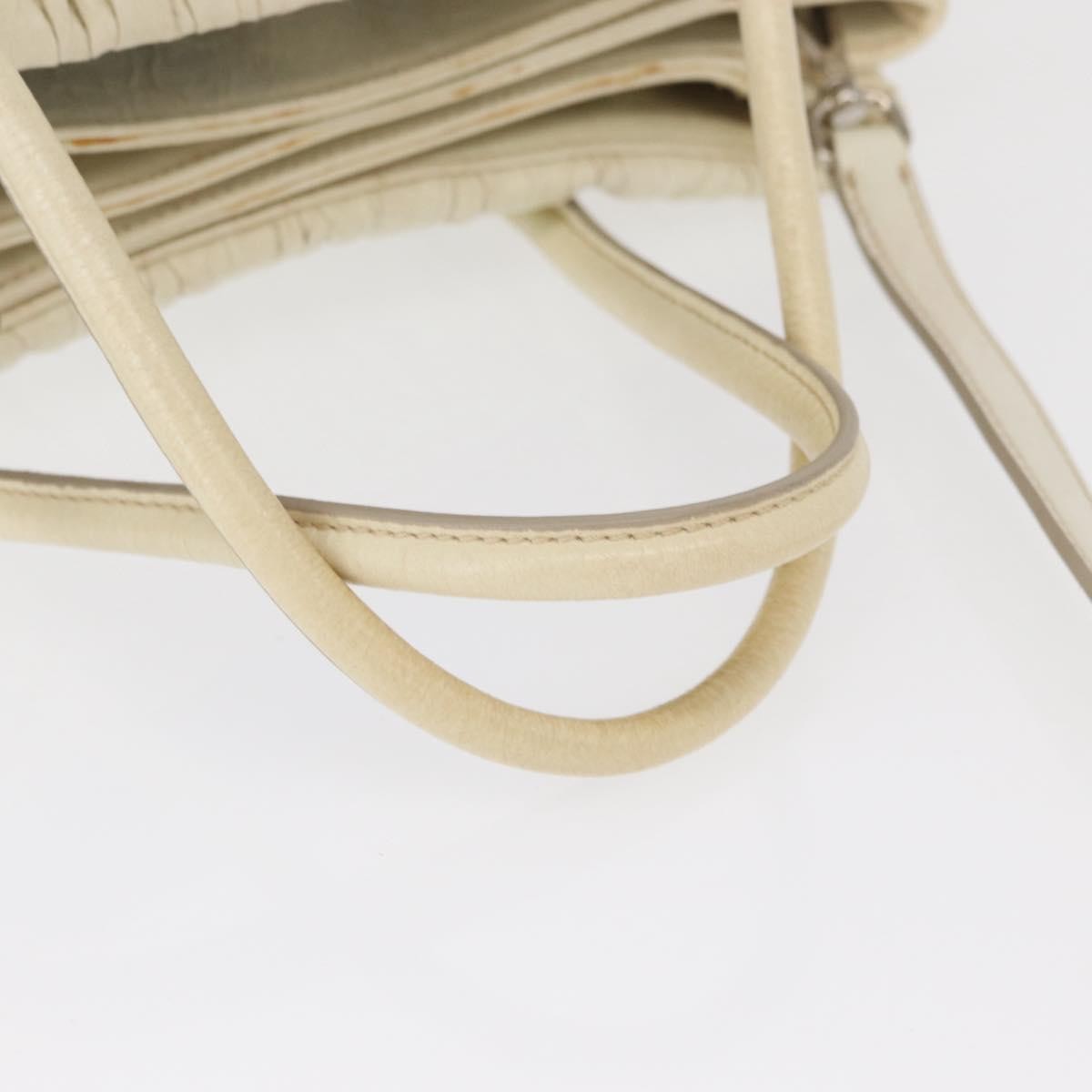 Miu Miu Vintage Tote bag Leather, BEIGE, LEATHER, Tote bag