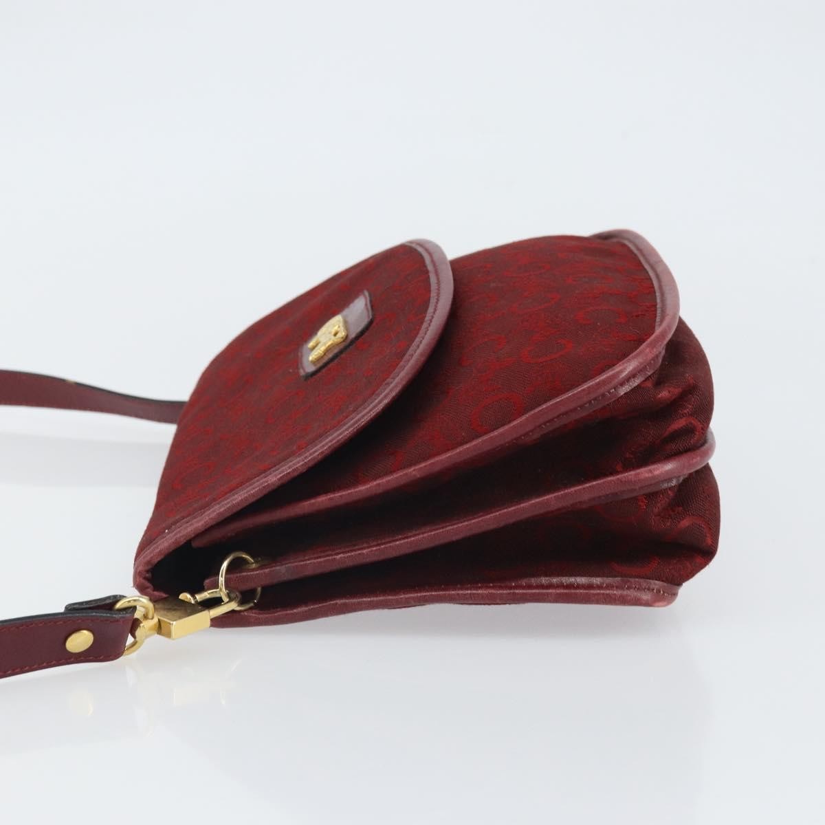 Celine C Sulky Shoulder bag Canvas, RED, CANVAS, Shoulder bag