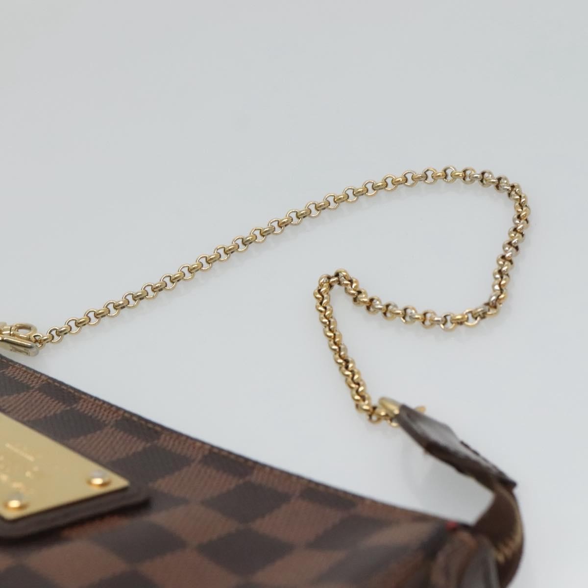 Louis Vuitton Eva Handbag Damier, BROWN, CANVAS, Shoulder bag