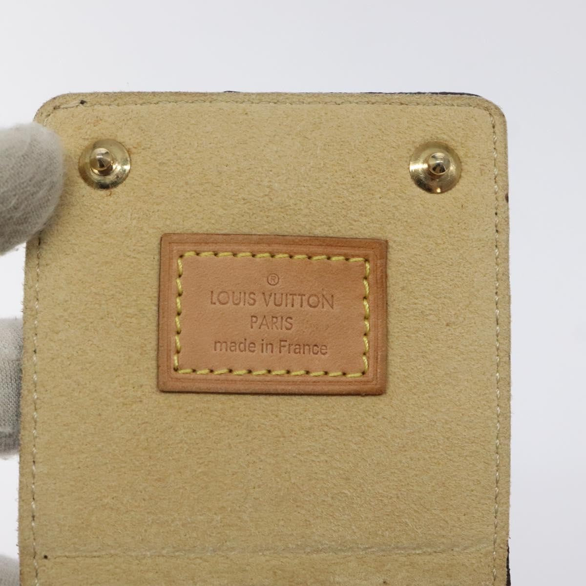 Louis Vuitton CASE JEWELRY BOX Canvas, BROWN, CANVAS, Wallets