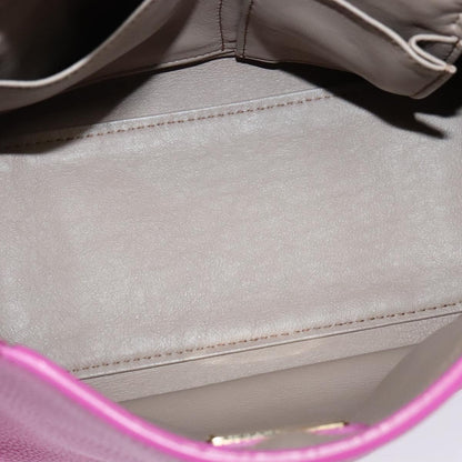 Salvatore Ferragamo Sofia Satchel Leather, PINK, LEATHER, Handbag