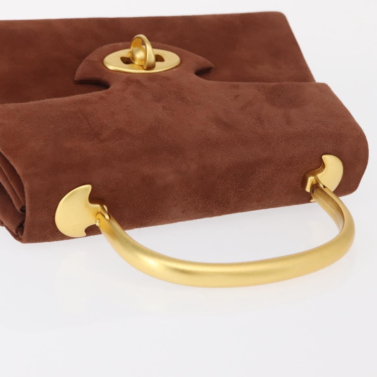 Givenchy Vintage Handbag Suede, BROWN, SUEDE, Handbag