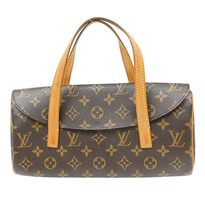 Louis Vuitton Sonatine Handbag Monogram Canvas, Brown, Canvas, Handbag