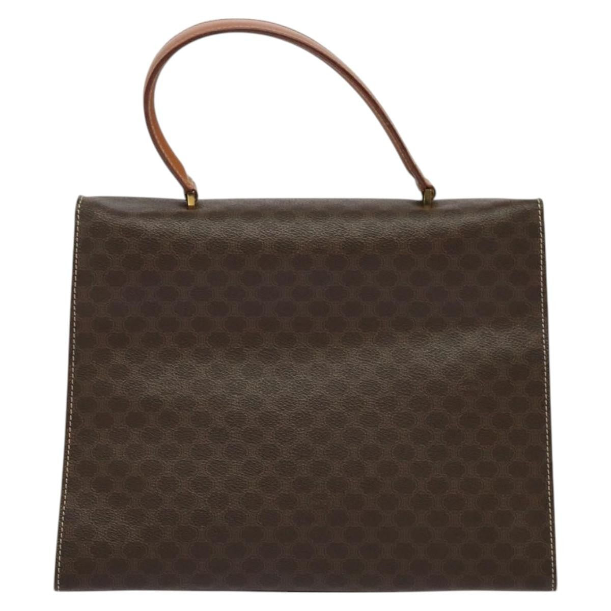 Celine Triomphe vintage handbag Macadam canvas, BROWN, CANVAS, Handbag