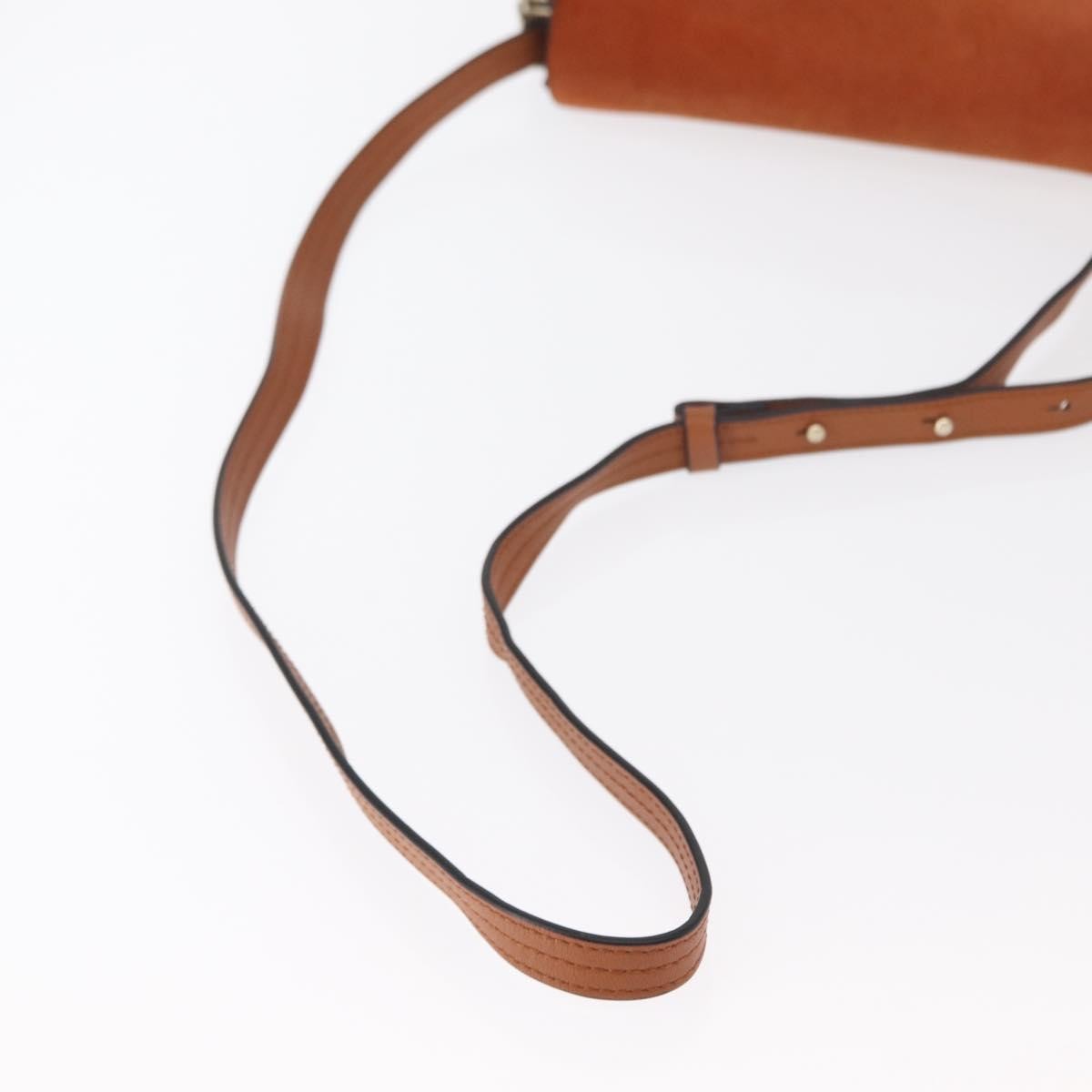 Chloe Faye Shoulder Bag Leather and Suede, BROWN, SUEDE, Shoulder bag