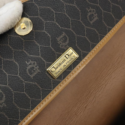 Christian Dior Vintage Honeycomb Shoulder Bag Canvas, BLACK, CANVAS, Shoulder bag