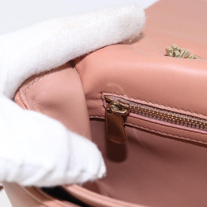 Salvatore Ferragamo Vara Soft Flap Bag Quilted Leather, PINK, LEATHER, Shoulder bag