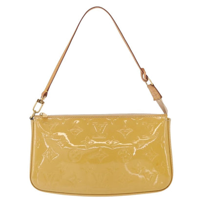 Louis Vuitton Pochette Accessoires NM Monogram Vernis, YELLOW, PATENT_LEATHER, Clutche & pouche