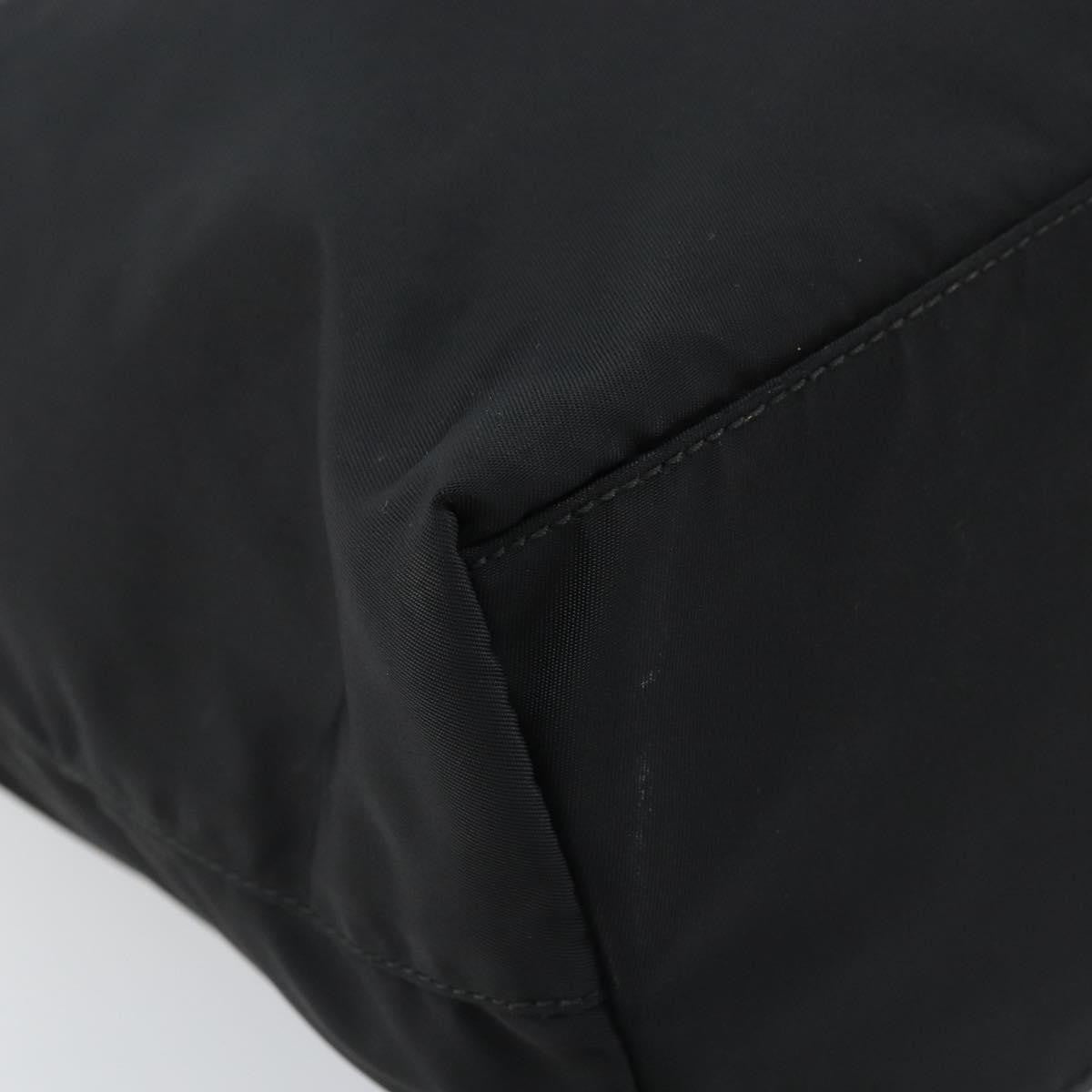 Prada Vintage Zip Tote Tessuto, Black, Nylon, Tote Bag