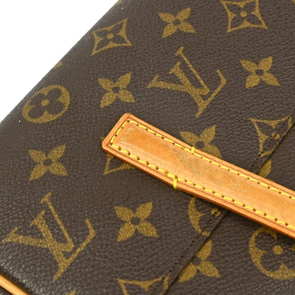 Louis Vuitton Sonatine Handbag Monogram Canvas, BROWN, CANVAS, Handbag