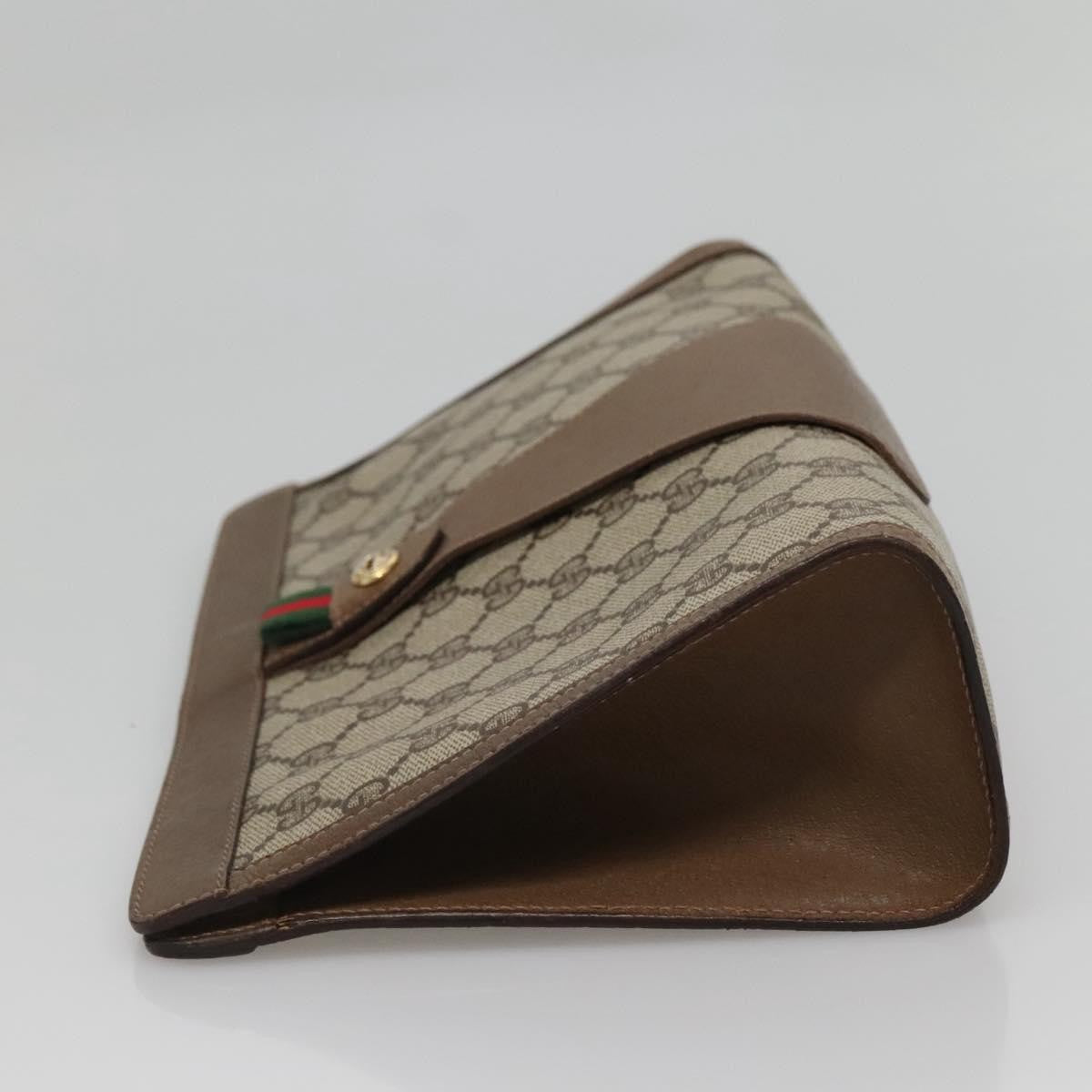 Gucci Vintage old clutch Canvas, BEIGE, PVC, Clutche & pouche