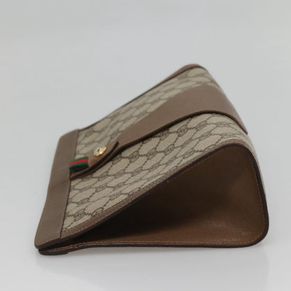 Gucci Vintage old clutch Canvas, BEIGE, PVC, Clutche & pouche