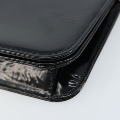 Chanel Wallet on Chain Quilted Patent, Black, Patent Leather, Shoulder Bag