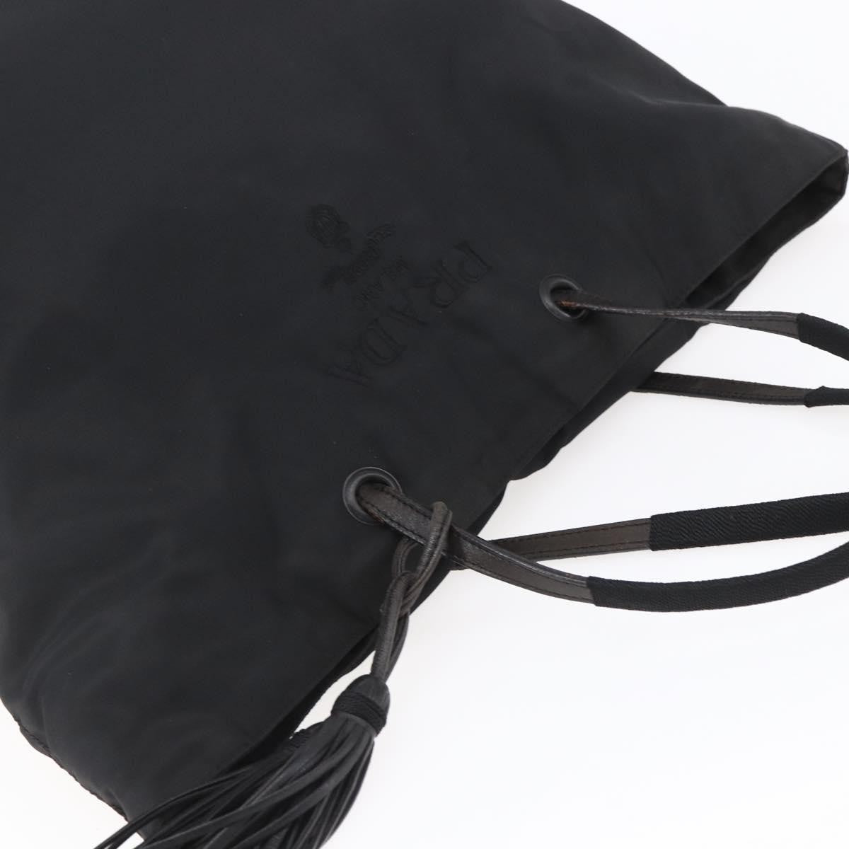 Prada Vintage Tote Nylon, BLACK, NYLON, Tote bag