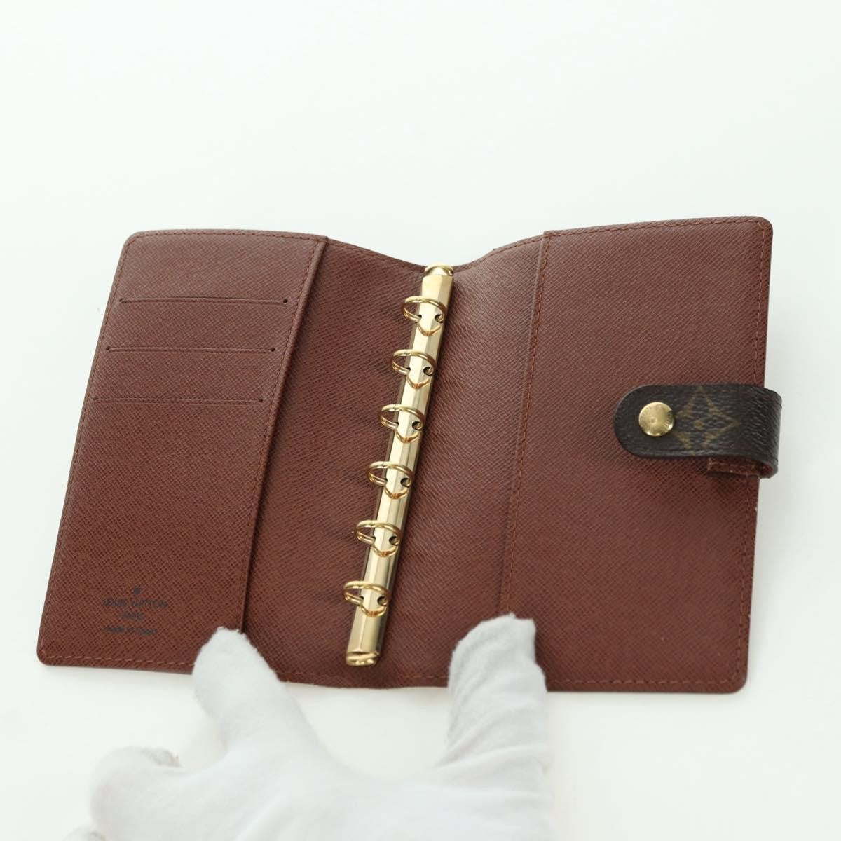 Louis Vuitton Agenda Cover Monogram Panda, Brown, Canvas, Wallet