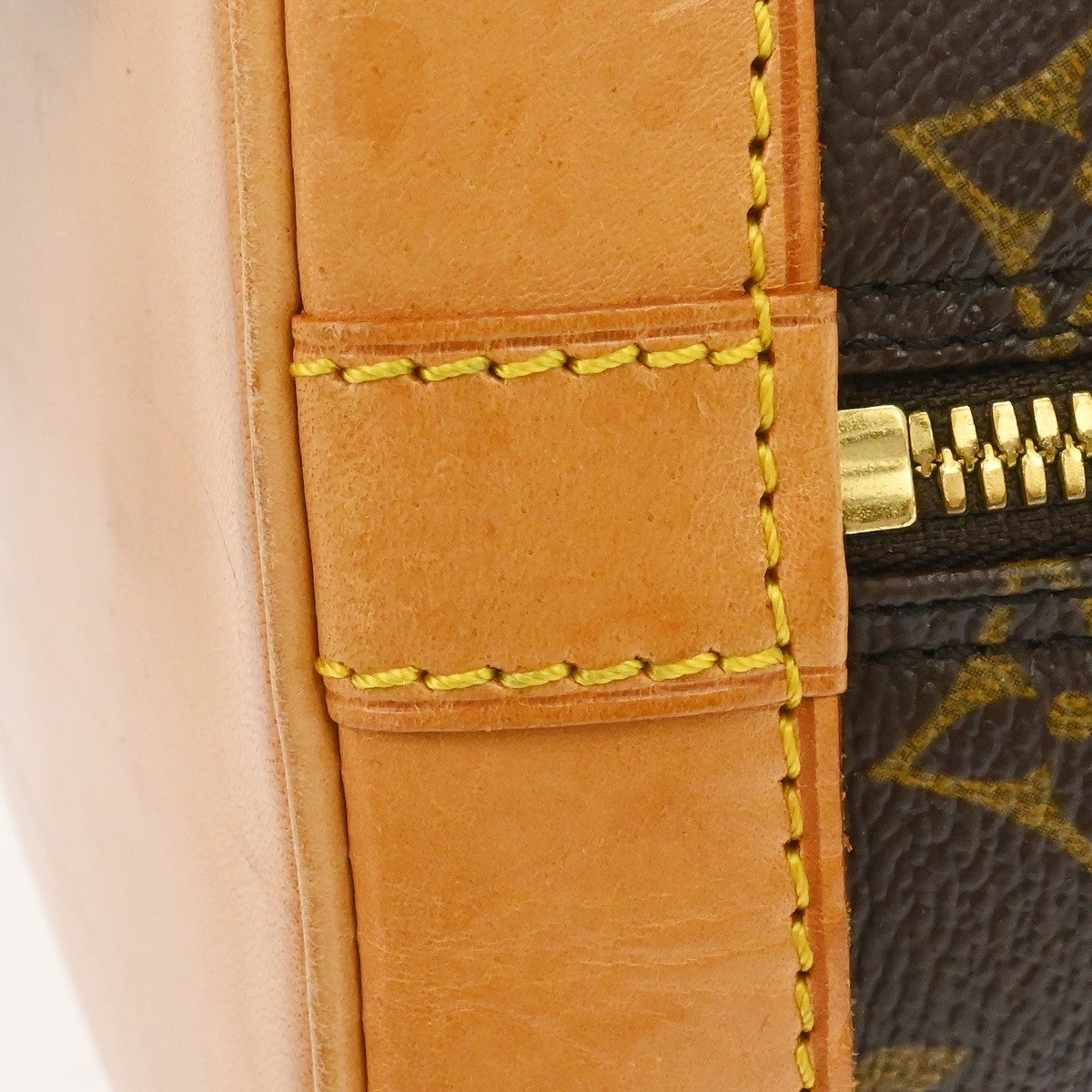 Louis Vuitton Alma Handbag Monogram Canvas, Brown, Canvas, Handbag