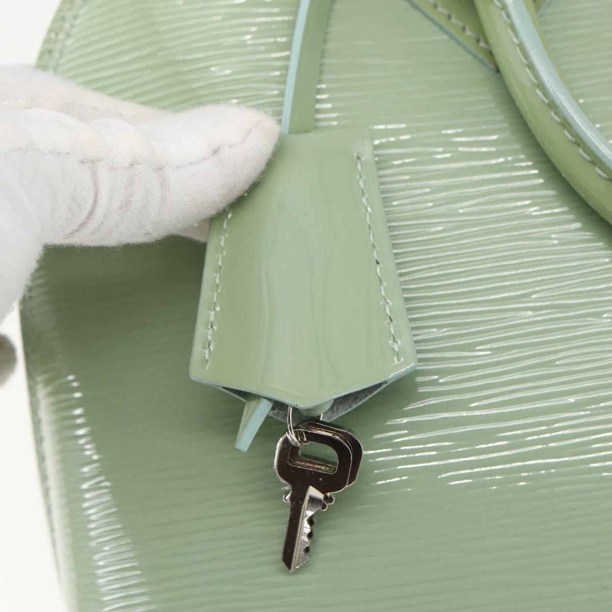 Louis Vuitton Alma Handbag Monogram Vernis, GREEN, PATENT_LEATHER, Handbag