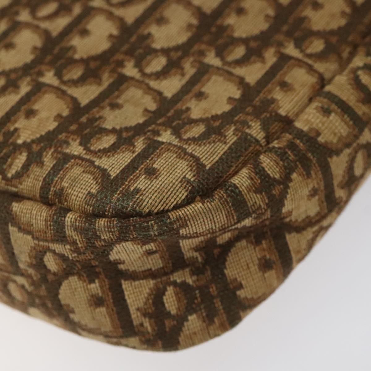 Christian Dior Vintage Trotter Shoulder Bag Canvas, BROWN, CANVAS, Shoulder bag