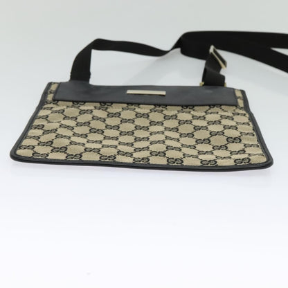 Gucci Front Pocket Messenger Canvas, BEIGE, CANVAS, Shoulder bag