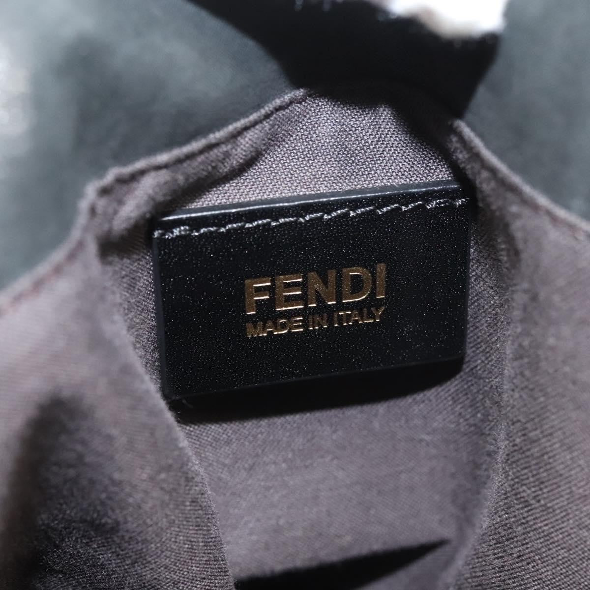 Fendi Vintage Convertible Tote Leather, BLACK, LEATHER, Tote bag