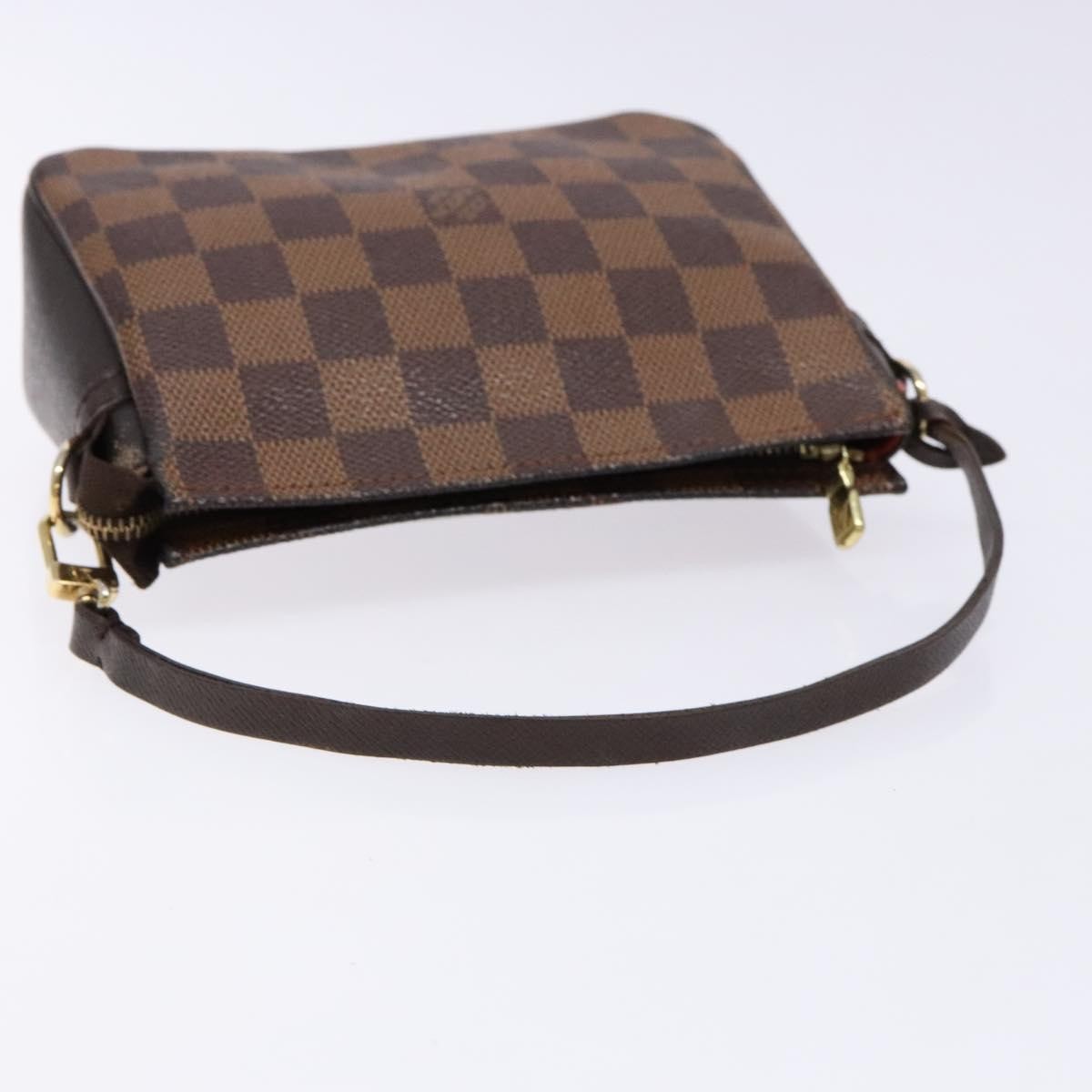 Louis Vuitton Trousse Make Up Bag Damier, BROWN, CANVAS, Clutche & pouche