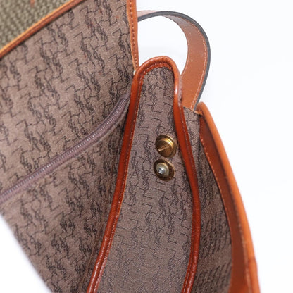 Saint Laurent Vintage Shoulder Bag Canvas, KHAKI, CANVAS, Shoulder bag