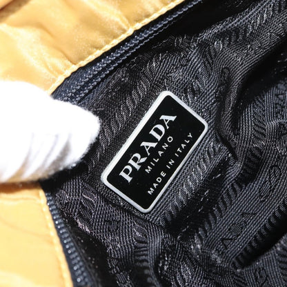 Prada Buckle Messenger Bag Tessuto, YELLOW, NYLON, Shoulder bag