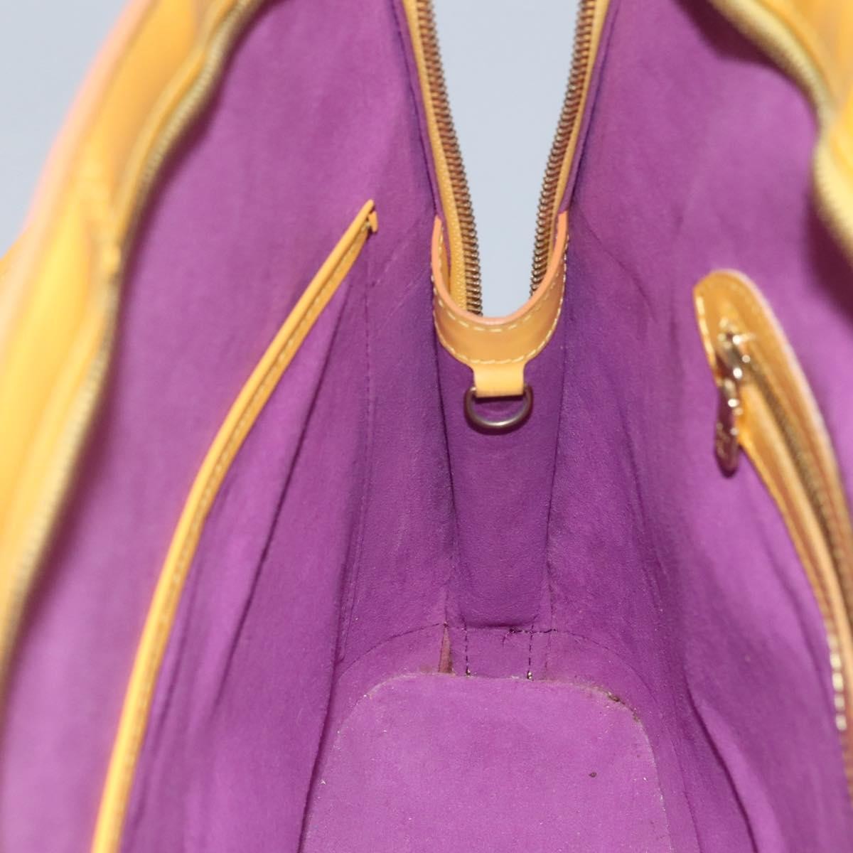 Louis Vuitton Lussac Handbag Epi Leather, YELLOW, LEATHER, Shoulder bag