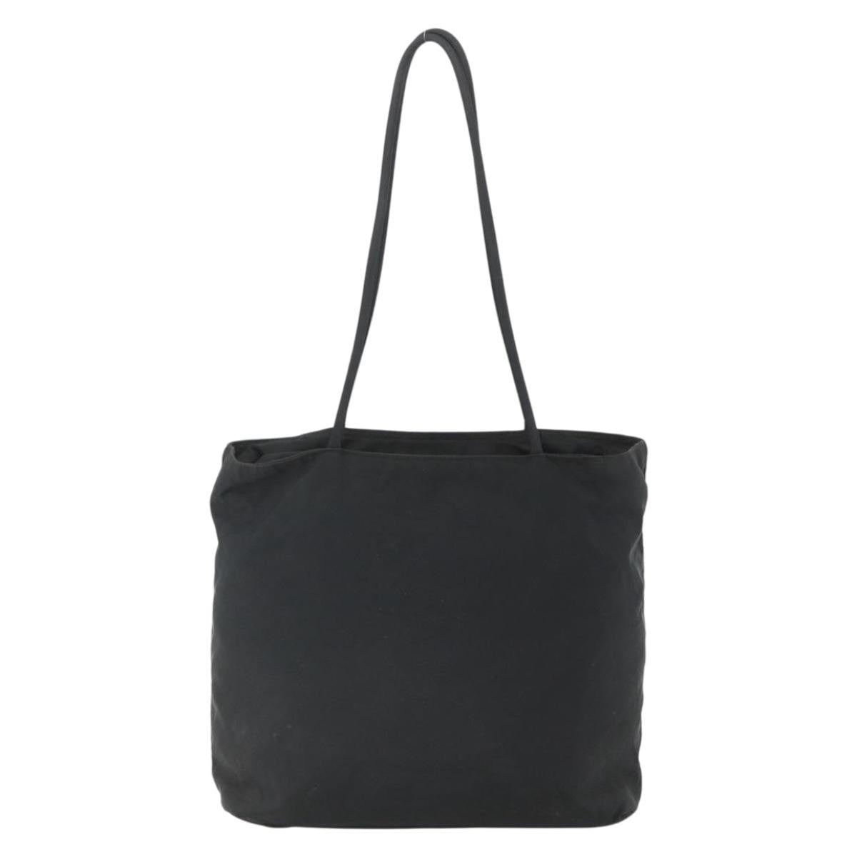 Prada Vintage Zip Tote Tessuto, BLACK, NYLON, Tote bag