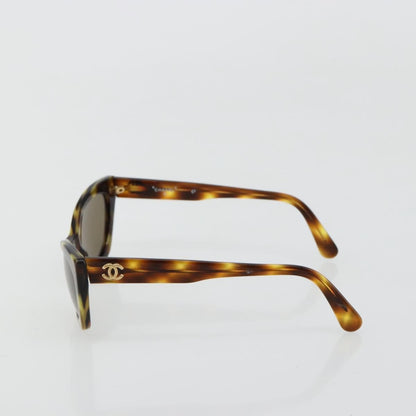 Chanel Logo CC Sunglasses Plastic, Brown, Plastic, Sunglasses