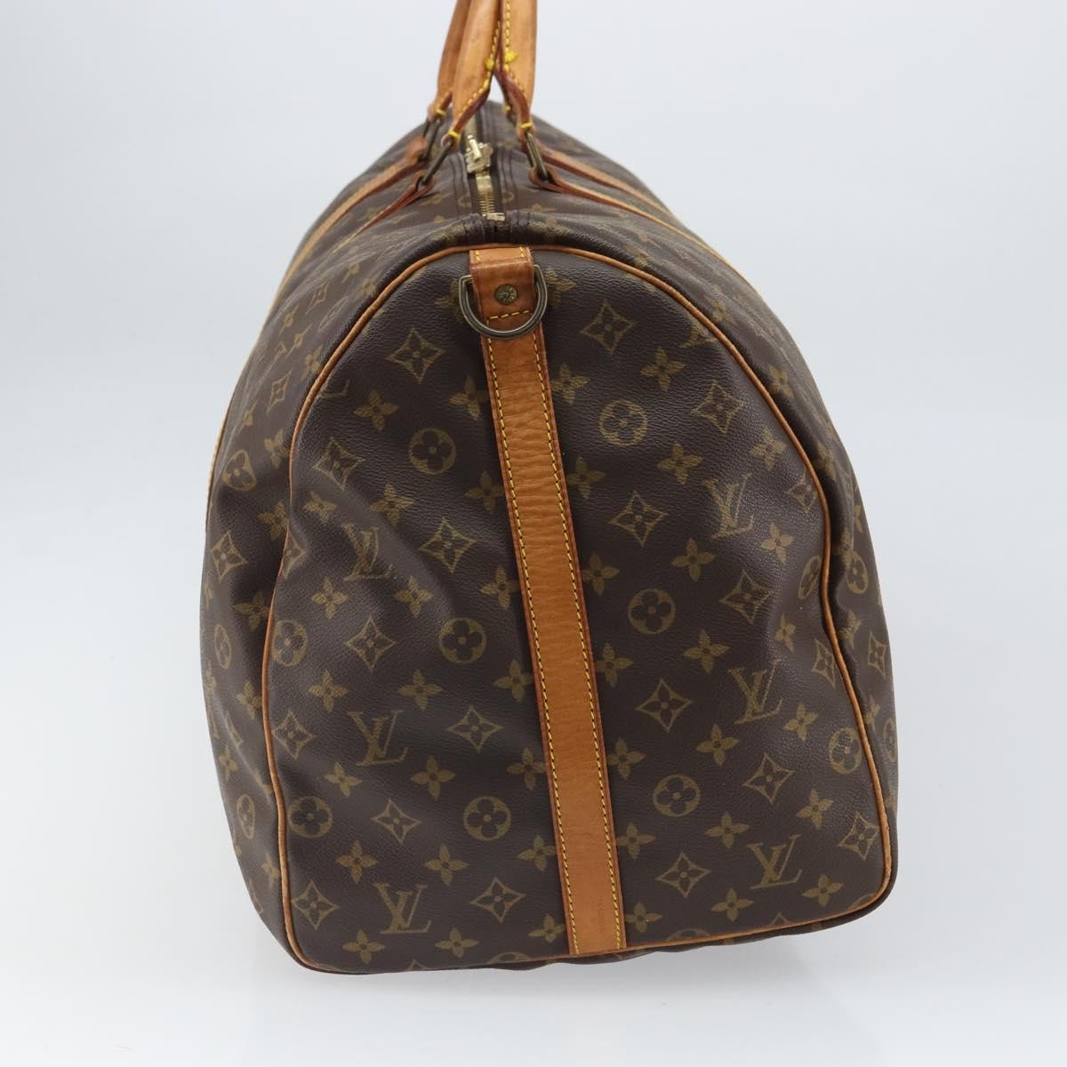 Louis Vuitton Keepall Bandouliere Bag Monogram Canvas, BROWN, CANVAS, Travel bag