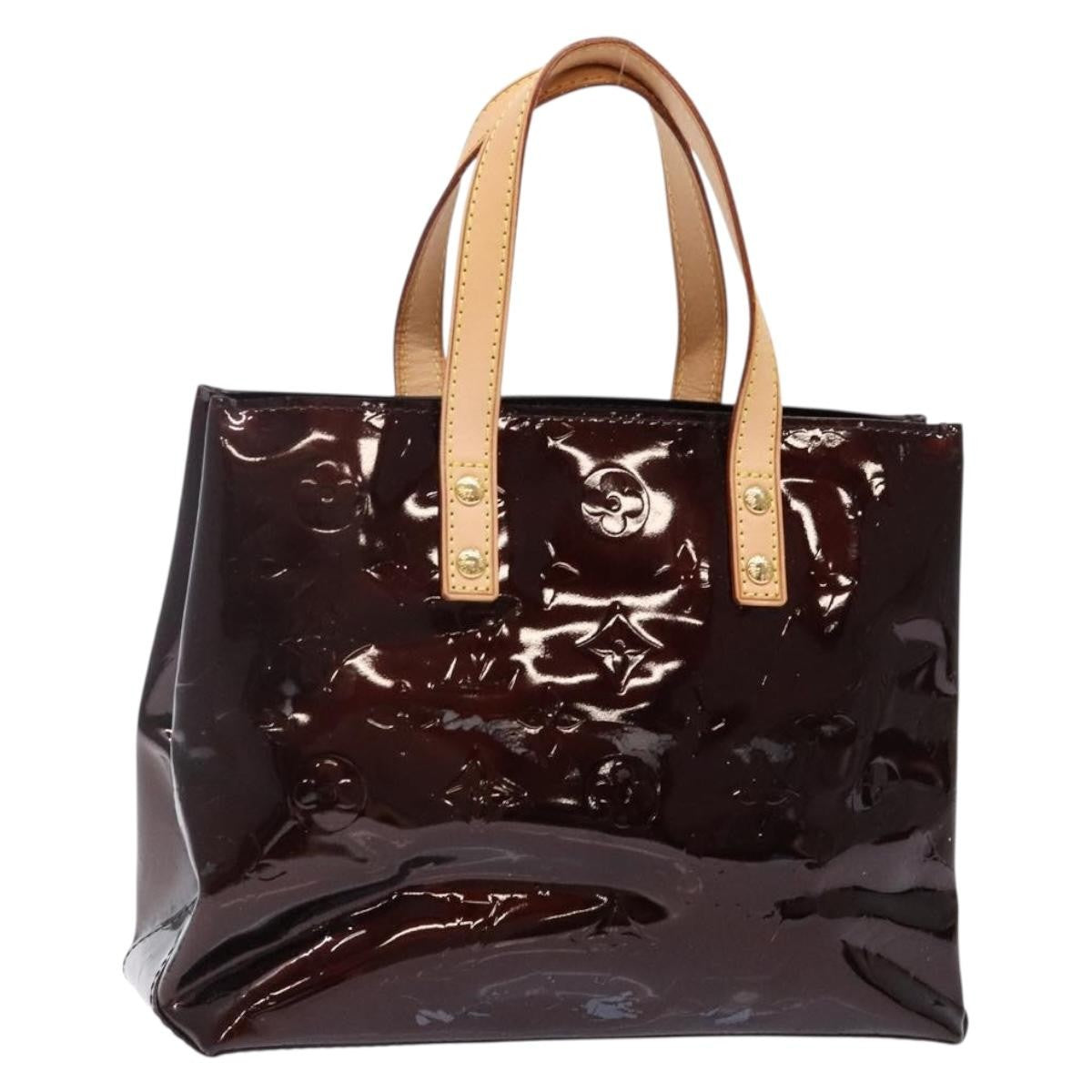 Louis Vuitton Reade Handbag Monogram Vernis, BURGUNDY, PATENT_LEATHER, Handbag