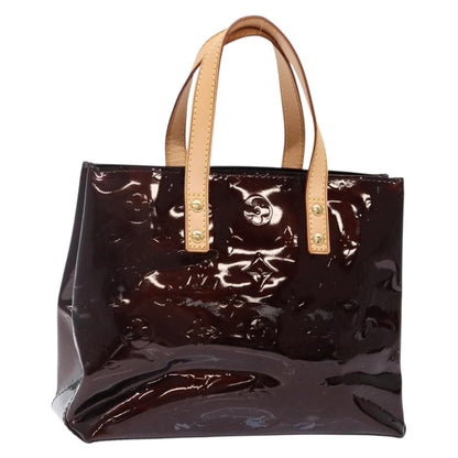 Louis Vuitton Reade Handbag Monogram Vernis, BURGUNDY, PATENT_LEATHER, Handbag