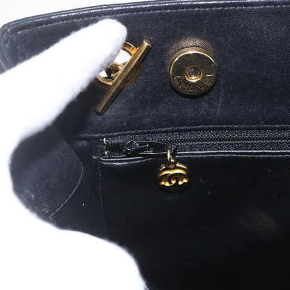Chanel Vintage Shopping Tote Quilted Lambskin, BLACK, LEATHER, Tote bag