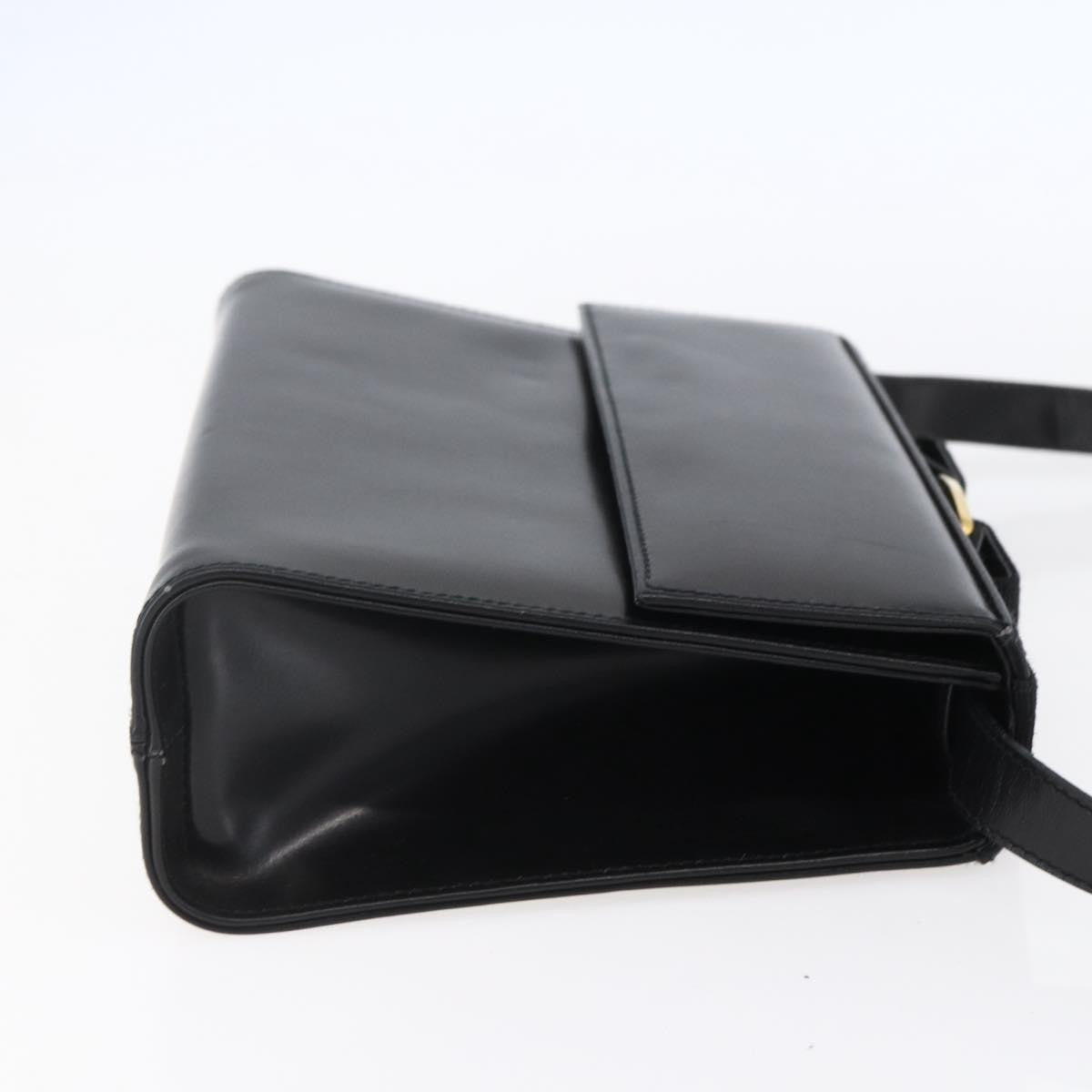 Salvatore Ferragamo Vala Shoulder Bag Leather, BLACK, LEATHER, Shoulder bag