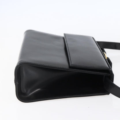 Salvatore Ferragamo Vala Shoulder Bag Leather, BLACK, LEATHER, Shoulder bag