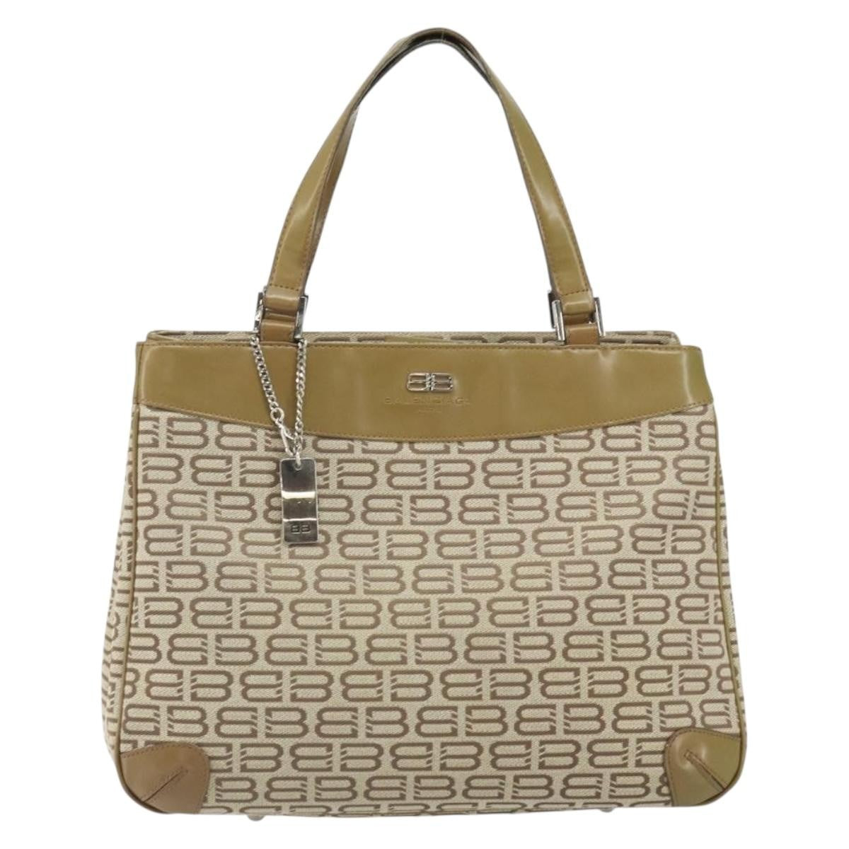 Balenciaga Vintage handbag Canvas, BEIGE, CANVAS, Handbag