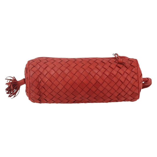 Bottega Veneta Intrecciato Clutch bag Leather, RED, LEATHER, Clutche & pouche