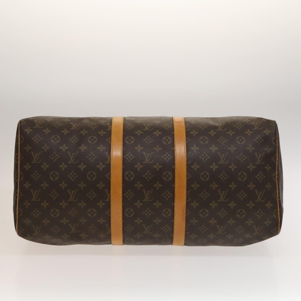 Louis Vuitton Keepall Bag Monogram Canvas, BROWN, CANVAS, Travel bag