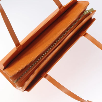 Louis Vuitton Croisette Handbag Epi Leather, ORANGE, LEATHER, Handbag
